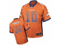 Men's Nike Denver Broncos #10 Emmanuel Sanders Limited Orange Drift Fashion NFL Jersey