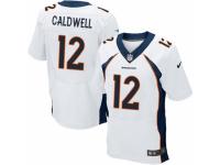 Men's Nike Denver Broncos #12 Andre Caldwell Elite White NFL Jersey