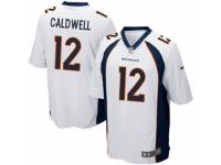 Men's Nike Denver Broncos #12 Andre Caldwell Game White NFL Jersey