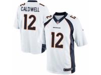 Men's Nike Denver Broncos #12 Andre Caldwell Limited White NFL Jersey