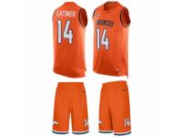 Men's Nike Denver Broncos #14 Cody Latimer Orange Tank Top Suit NFL Jersey