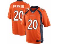 Men's Nike Denver Broncos #20 Brian Dawkins Limited Orange Team Color NFL Jersey