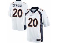 Men's Nike Denver Broncos #20 Brian Dawkins Limited White NFL Jersey