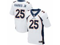 Men's Nike Denver Broncos #25 Chris Harris Jr Elite White NFL Jersey