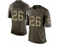 Men's Nike Denver Broncos #26 Darian Stewart Limited Green Salute to Service NFL Jersey