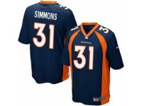 Men's Nike Denver Broncos #31 Justin Simmons Game Navy Blue Alternate NFL Jersey