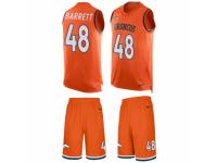 Men's Nike Denver Broncos #48 Shaquil Barrett Orange Tank Top Suit NFL Jersey