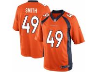 Men's Nike Denver Broncos #49 Dennis Smith Limited Orange Team Color NFL Jersey