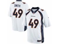 Men's Nike Denver Broncos #49 Dennis Smith Limited White NFL Jersey