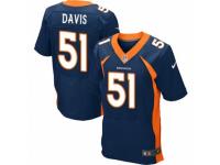 Men's Nike Denver Broncos #51 Todd Davis Elite Navy Blue Alternate NFL Jersey