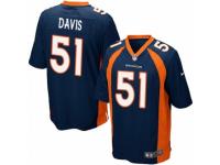 Men's Nike Denver Broncos #51 Todd Davis Game Navy Blue Alternate NFL Jersey