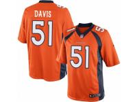 Men's Nike Denver Broncos #51 Todd Davis Limited Orange Team Color NFL Jersey