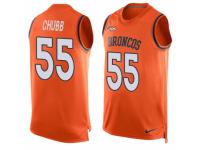 Men's Nike Denver Broncos #55 Bradley Chubb Orange Player Name & Number Tank Top NFL Jersey