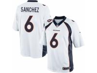 Men's Nike Denver Broncos #6 Mark Sanchez Limited White NFL Jersey