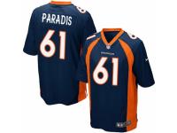 Men's Nike Denver Broncos #61 Matt Paradis Game Navy Blue Alternate NFL Jersey