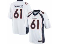 Men's Nike Denver Broncos #61 Matt Paradis Limited White NFL Jersey