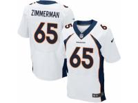 Men's Nike Denver Broncos #65 Gary Zimmerman Elite White NFL Jersey