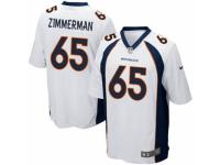 Men's Nike Denver Broncos #65 Gary Zimmerman Game White NFL Jersey