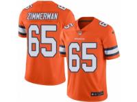 Men's Nike Denver Broncos #65 Gary Zimmerman Limited Orange Rush NFL Jersey