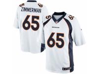 Men's Nike Denver Broncos #65 Gary Zimmerman Limited White NFL Jersey