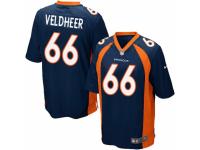 Men's Nike Denver Broncos #66 Jared Veldheer Game Navy Blue Alternate NFL Jersey