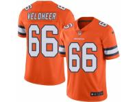 Men's Nike Denver Broncos #66 Jared Veldheer Limited Orange Rush Vapor Untouchable NFL Jersey