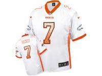 Men's Nike Denver Broncos #7 John Elway Limited White Drift Fashion NFL Jersey