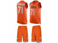 Men's Nike Denver Broncos #71 Donald Stephenson Orange Tank Top Suit NFL Jersey