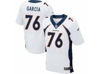 Men's Nike Denver Broncos #76 Max Garcia Elite White NFL Jersey