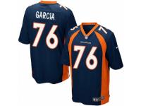 Men's Nike Denver Broncos #76 Max Garcia Game Navy Blue Alternate NFL Jersey