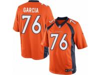 Men's Nike Denver Broncos #76 Max Garcia Limited Orange Team Color NFL Jersey