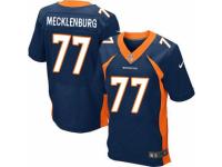 Men's Nike Denver Broncos #77 Karl Mecklenburg Elite Navy Blue Alternate NFL Jersey