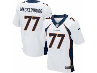 Men's Nike Denver Broncos #77 Karl Mecklenburg Elite White NFL Jersey