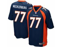 Men's Nike Denver Broncos #77 Karl Mecklenburg Game Navy Blue Alternate NFL Jersey