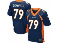 Men's Nike Denver Broncos #79 Michael Schofield Elite Navy Blue Alternate NFL Jersey