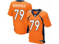 Men's Nike Denver Broncos #79 Michael Schofield Elite Orange Team Color NFL Jersey