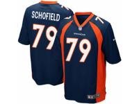 Men's Nike Denver Broncos #79 Michael Schofield Game Navy Blue Alternate NFL Jersey