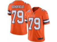 Men's Nike Denver Broncos #79 Michael Schofield Limited Orange Rush NFL Jersey