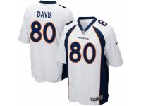 Men's Nike Denver Broncos #80 Vernon Davis Game White NFL Jersey