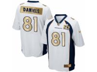 Men's Nike Denver Broncos #81 Owen Daniels Game White Super Bowl 50 Collection NFL Jersey