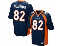 Men's Nike Denver Broncos #82 Jeff Heuerman Game Navy Blue Alternate NFL Jersey