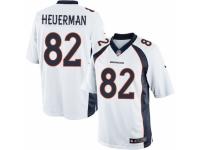 Men's Nike Denver Broncos #82 Jeff Heuerman Limited White NFL Jersey