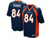 Men's Nike Denver Broncos #84 Shannon Sharpe Game Navy Blue Alternate NFL Jersey