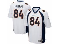 Men's Nike Denver Broncos #84 Shannon Sharpe Game White NFL Jersey