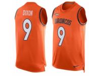 Men's Nike Denver Broncos #9 Riley Dixon Orange Player Name & Number Tank Top NFL Jersey