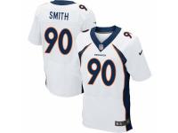 Men's Nike Denver Broncos #90 Antonio Smith Elite White NFL Jersey