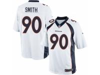 Men's Nike Denver Broncos #90 Antonio Smith Limited White NFL Jersey