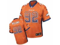 Men's Nike Denver Broncos #92 Sylvester Williams Limited Orange Drift Fashion NFL Jersey