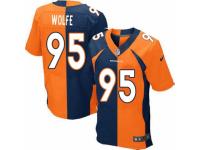 Men's Nike Denver Broncos #95 Derek Wolfe Elite Team Alternate Two Tone NFL Jersey