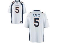 Men's Nike Denver Broncos Joe Flacco Game White Jersey